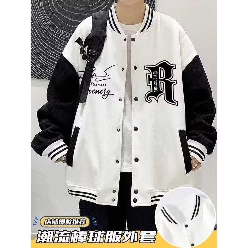 春秋男士外套韩版工装夹克青少年学生薄款上衣休闲开衫褂子潮流港