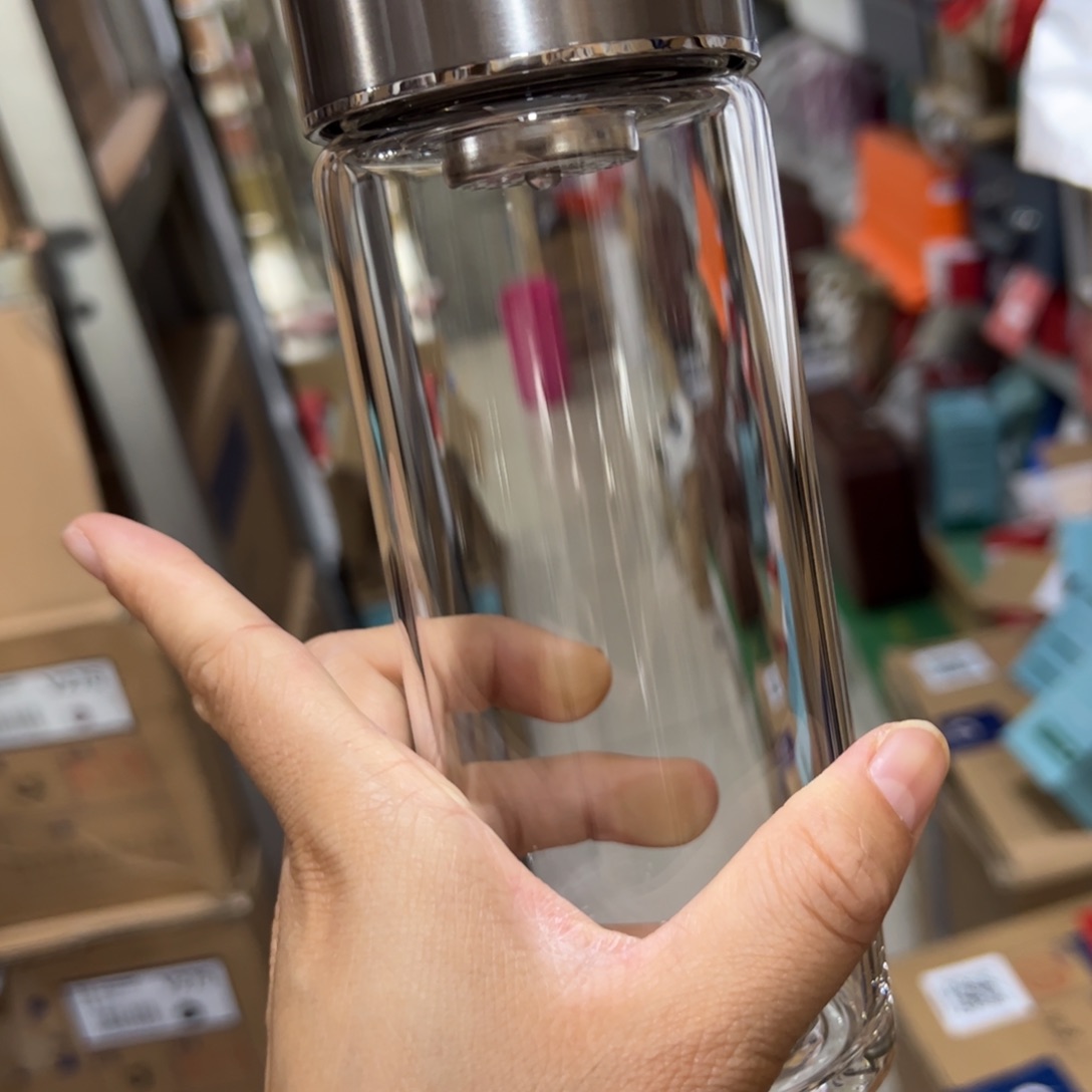 玻璃杯4104101205单层烫手玻璃杯验货签收➕杯套