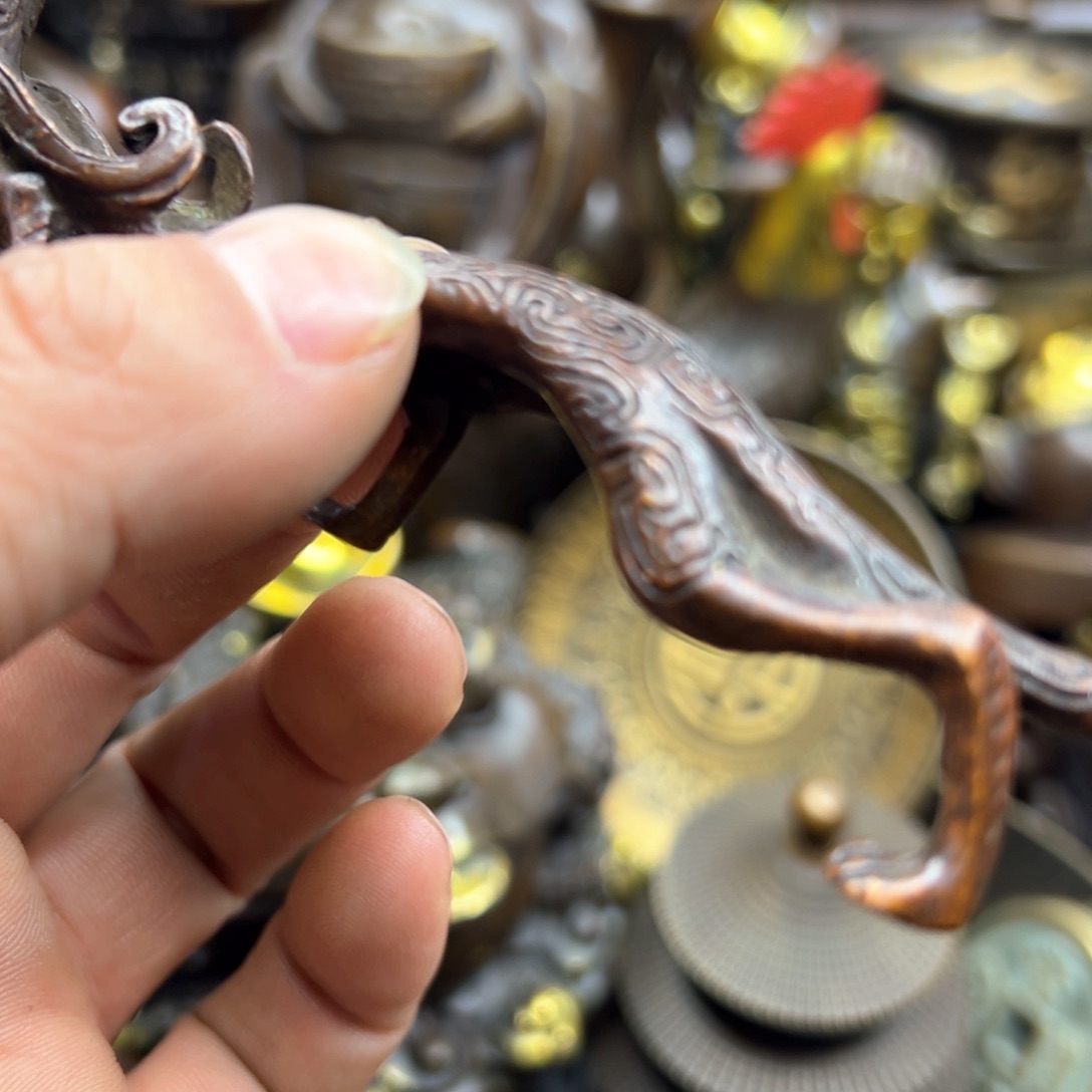 铜摆件欢迎欢迎你