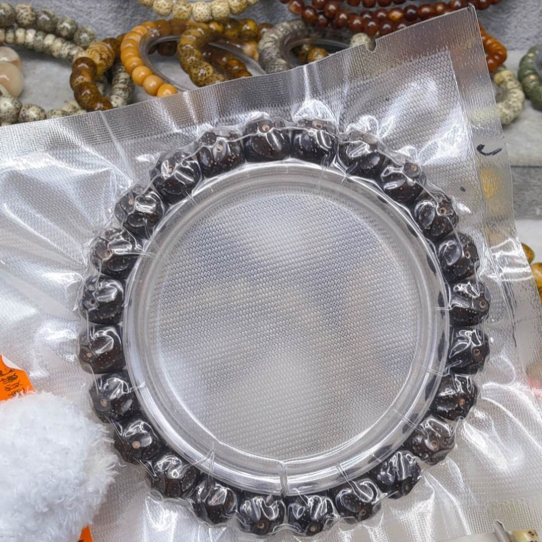 星月菩提手串8殿堂黑金星月菩提单圈无相1.0