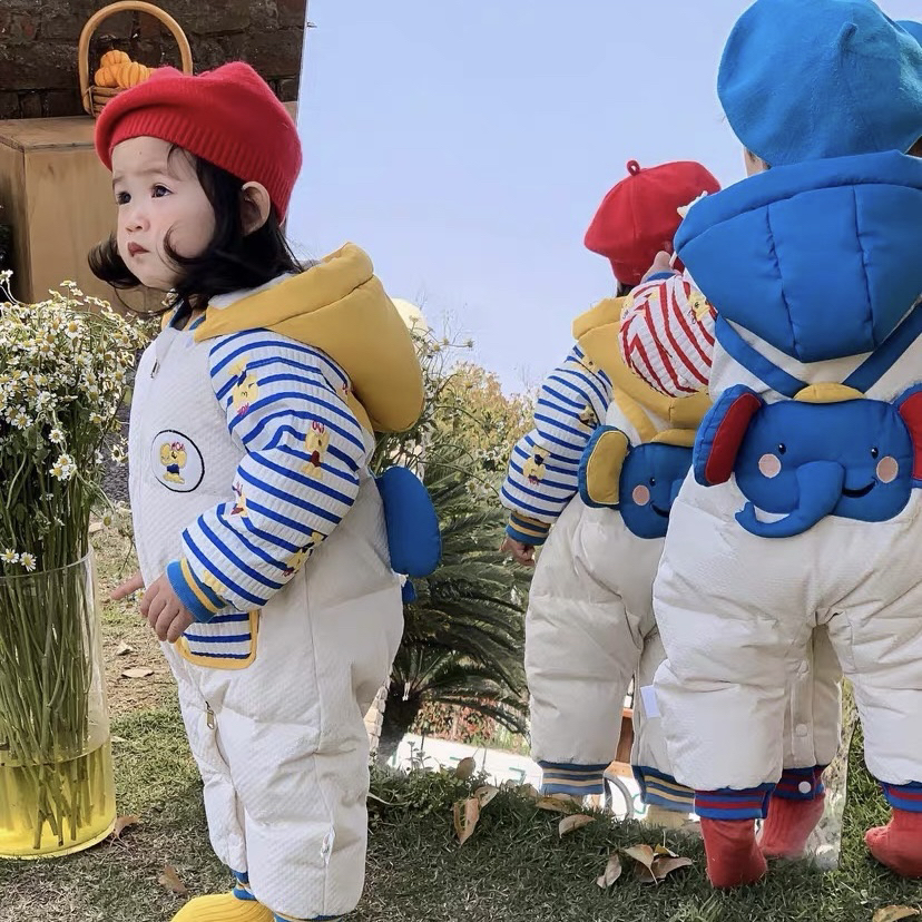 【芭碧芭碧】B39羽羽冬季连体加厚宝宝外出服