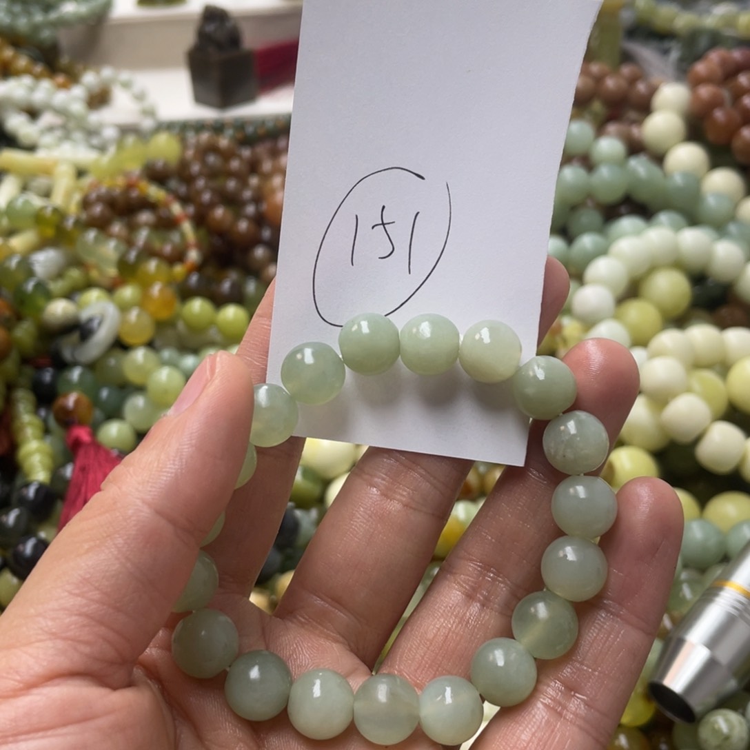 蛇纹石玉手链未镶嵌