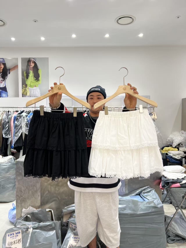 韩国货 中高腰显瘦A字短裙 夏NEW款