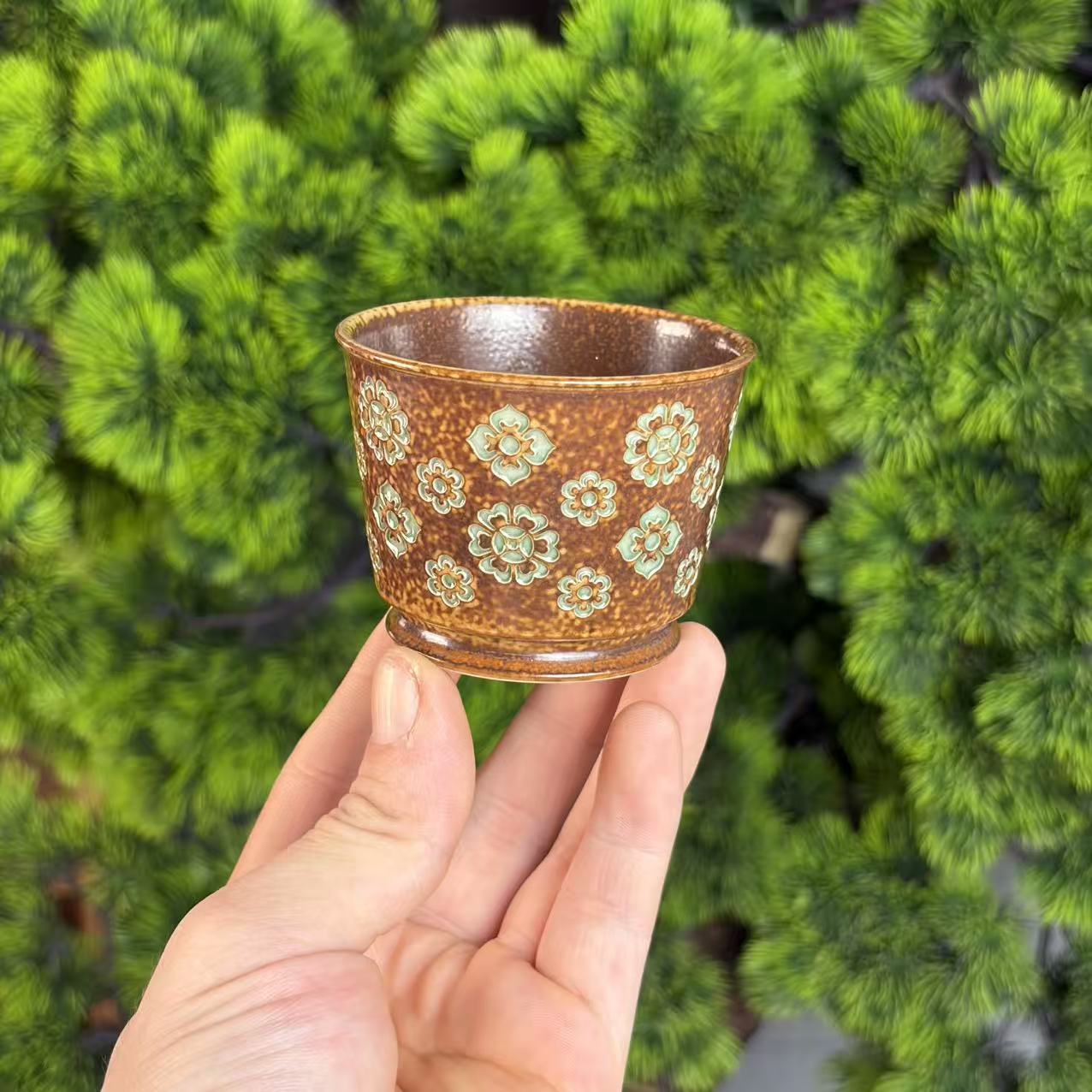 宝相花直口杯-80ML - CC8982