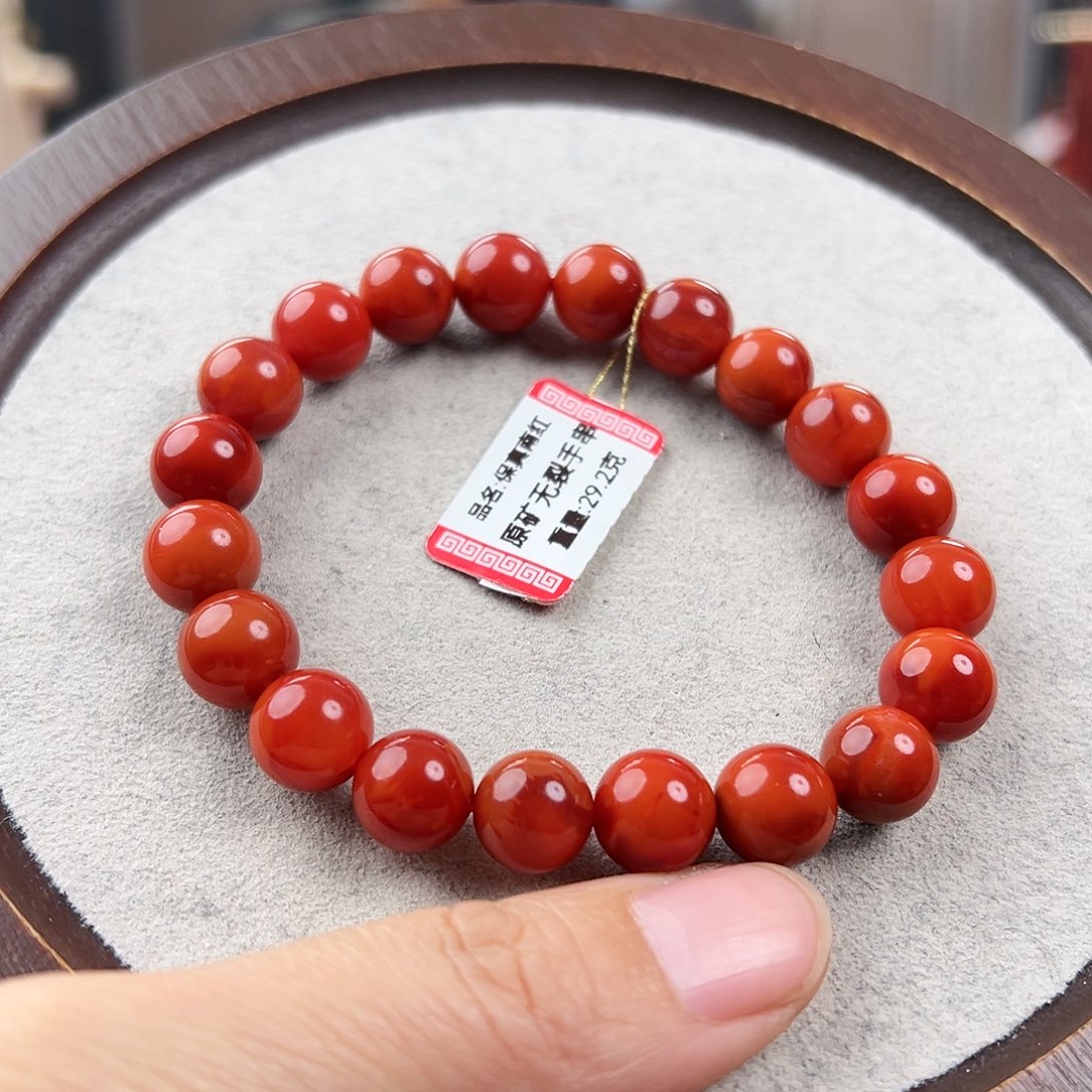 南红玛瑙手串未镶嵌