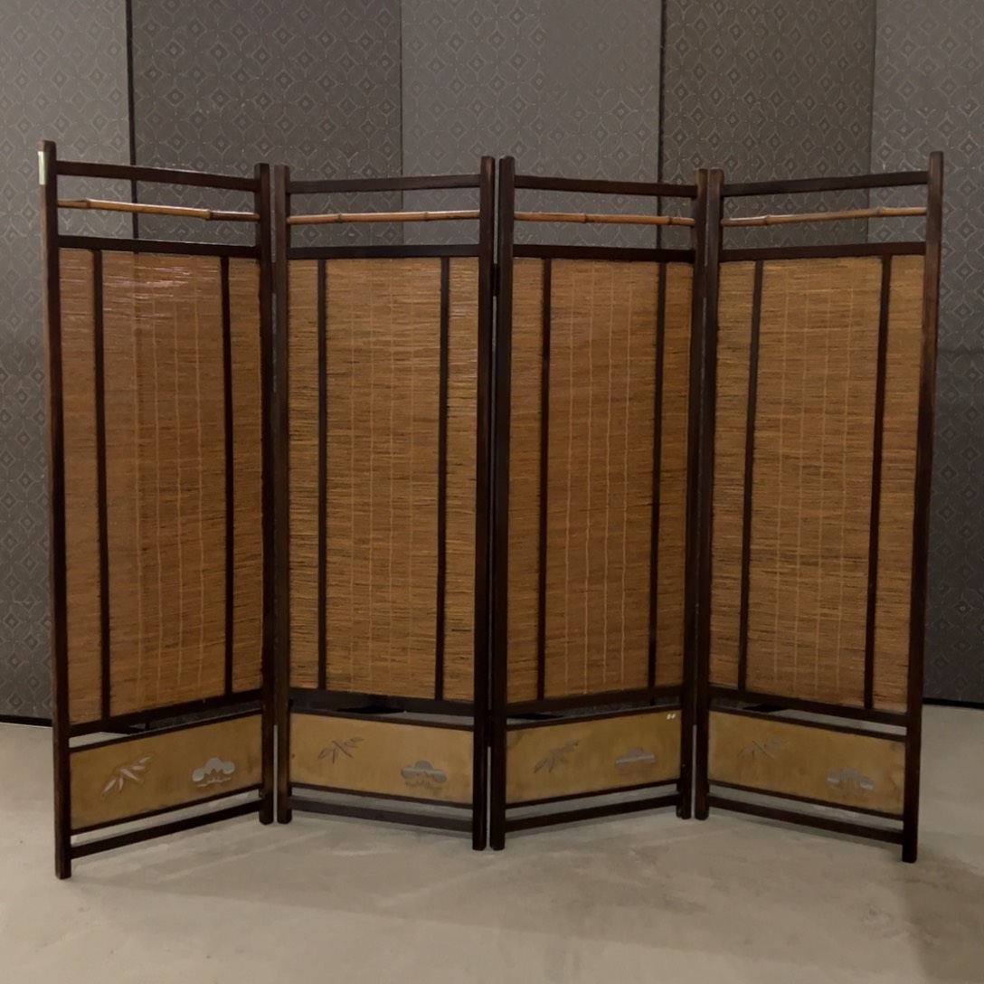 绘画屏风框画茶空间设计