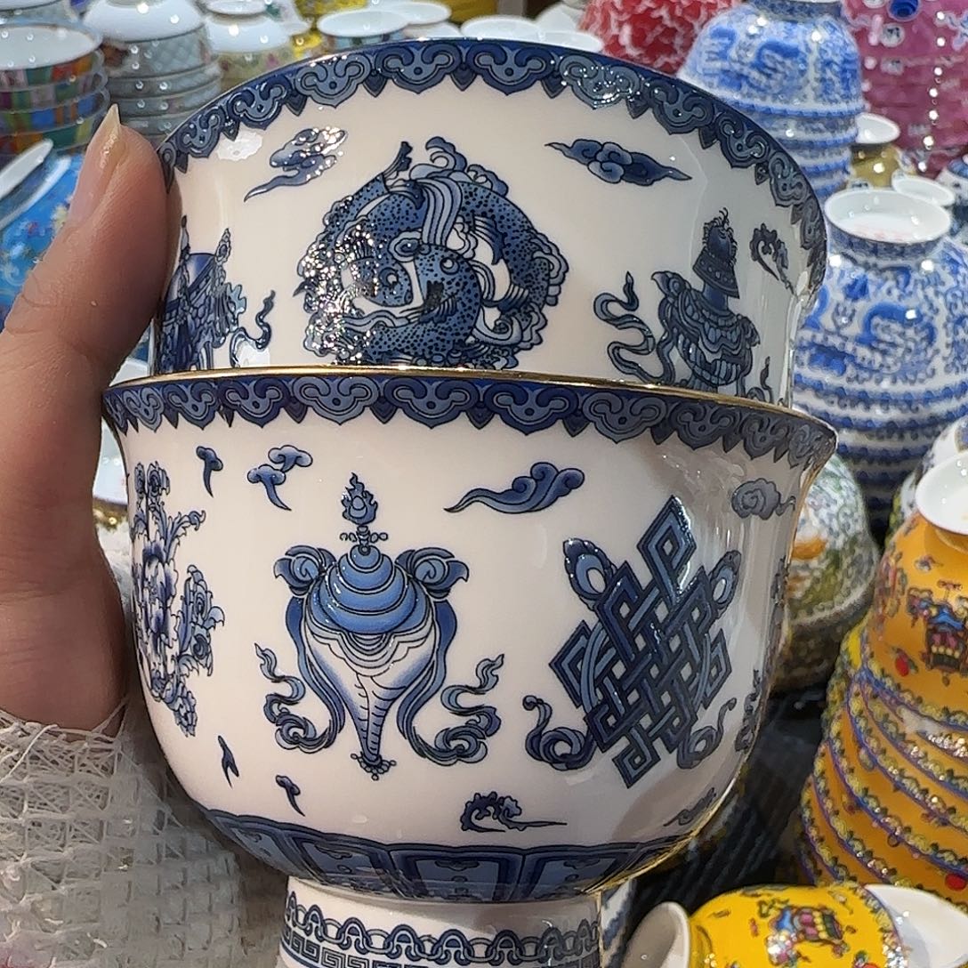 骨瓷珐琅彩工艺制作