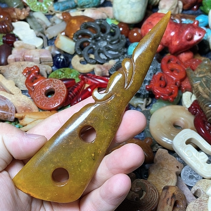 和田玉未镶嵌颈饰12