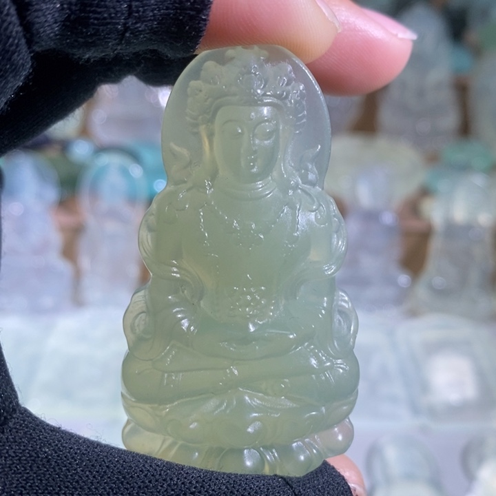 岫玉未镶嵌吊坠吊坠