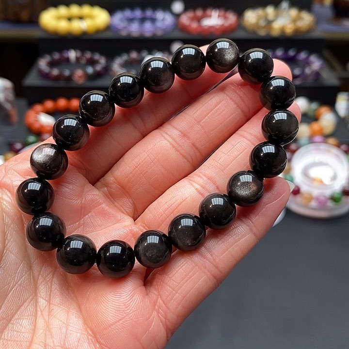 黑曜岩手链未镶嵌