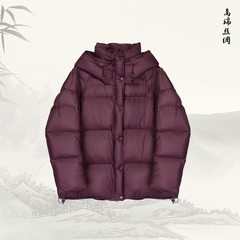 新款连帽面包服轻便加厚保暖气质时尚简约鹅绒服54618