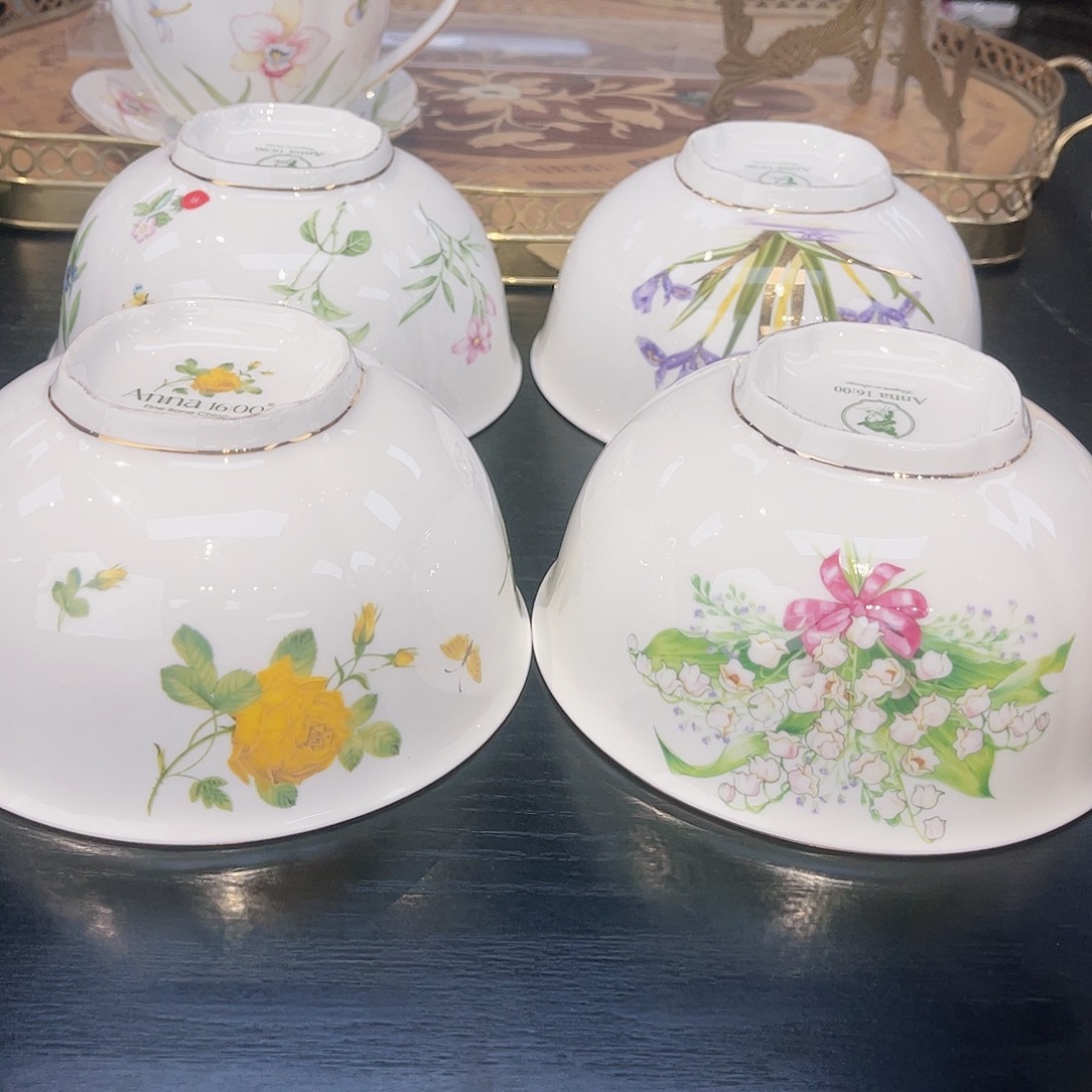 骨瓷四个面碗—————————————-