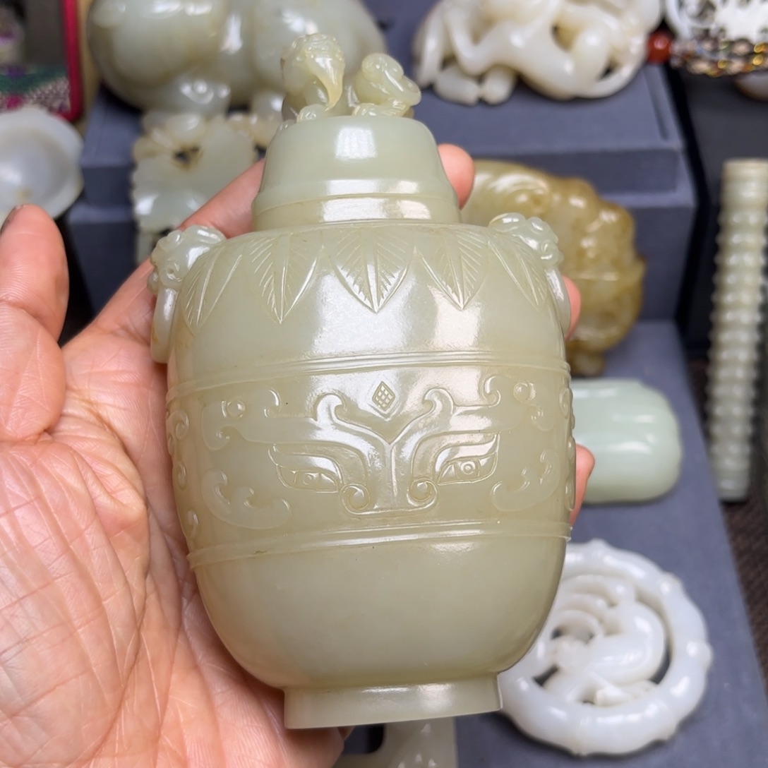 和田玉（糖玉）摆件未镶嵌笑****2