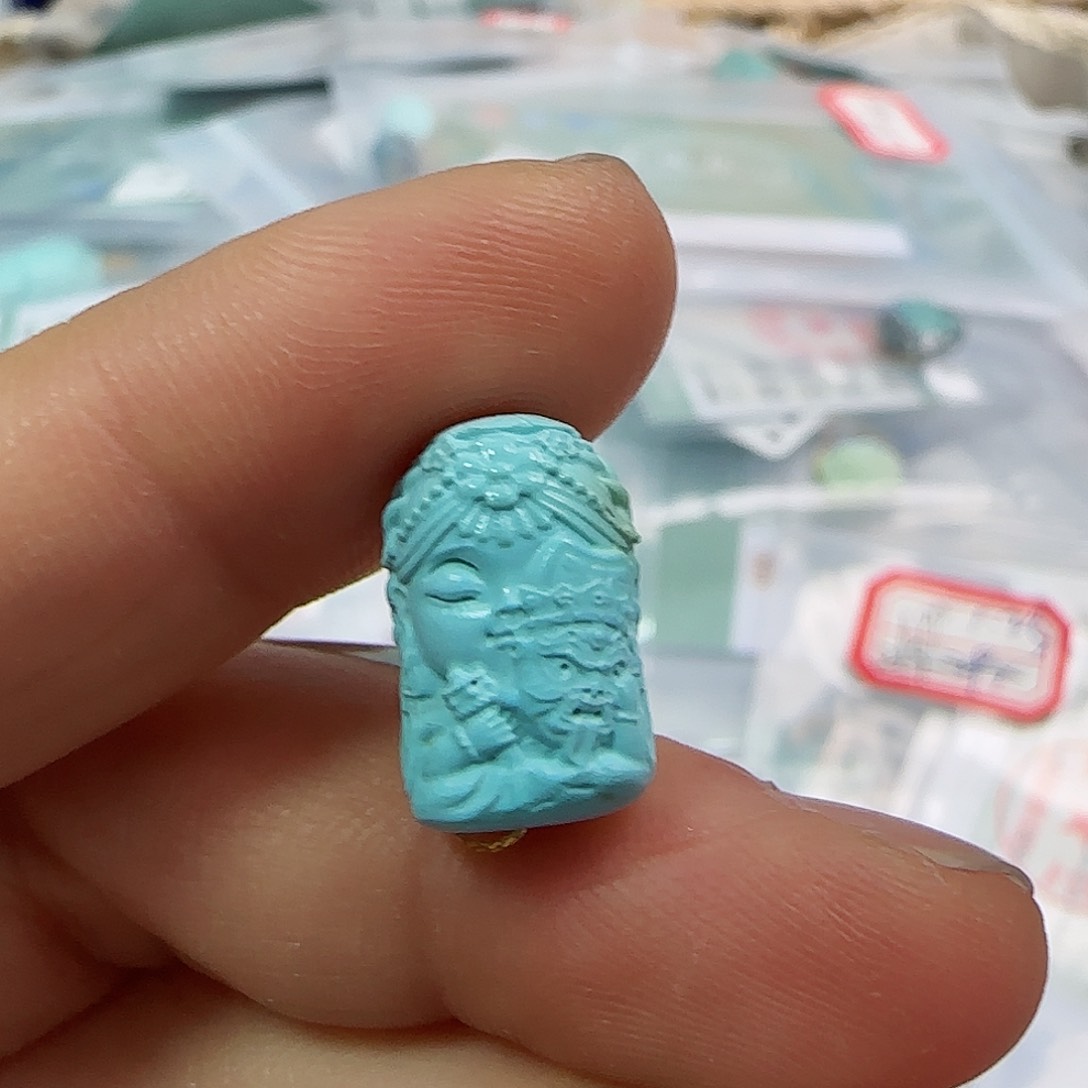 绿松石珠宝半成品未镶嵌