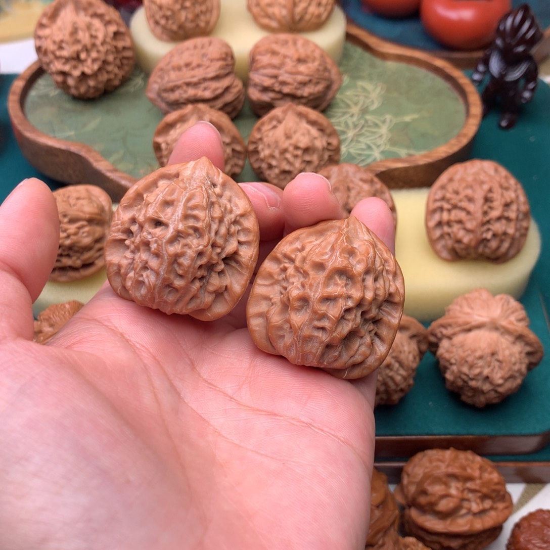 文玩核桃把件白蛇骨35