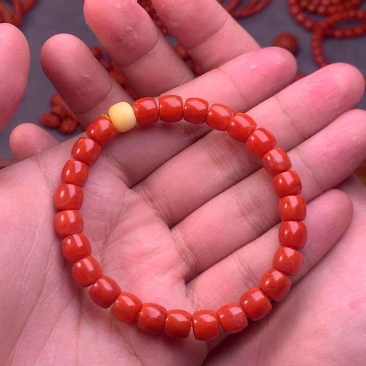 【闪购商品】未镶嵌配饰南红玛瑙卡7mm