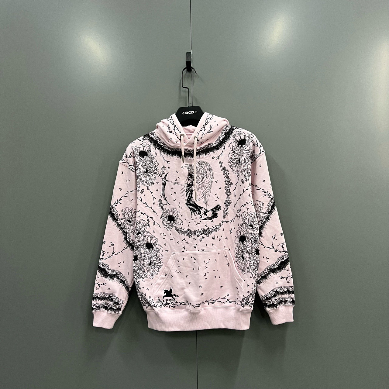 99新 Givenchy/纪梵希 （bb）201 哥特式印花帽衫 XS码/9190/吊牌