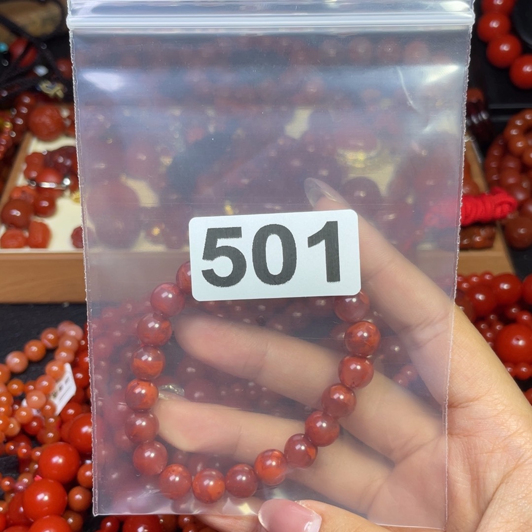 南红玛瑙手串未镶嵌
