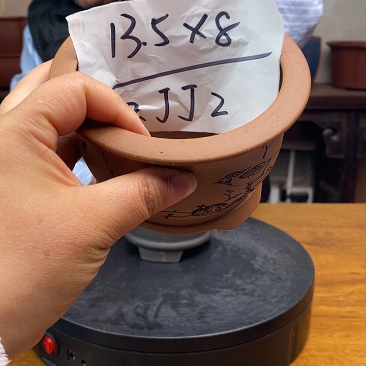 紫砂花盆货号一只JJ2