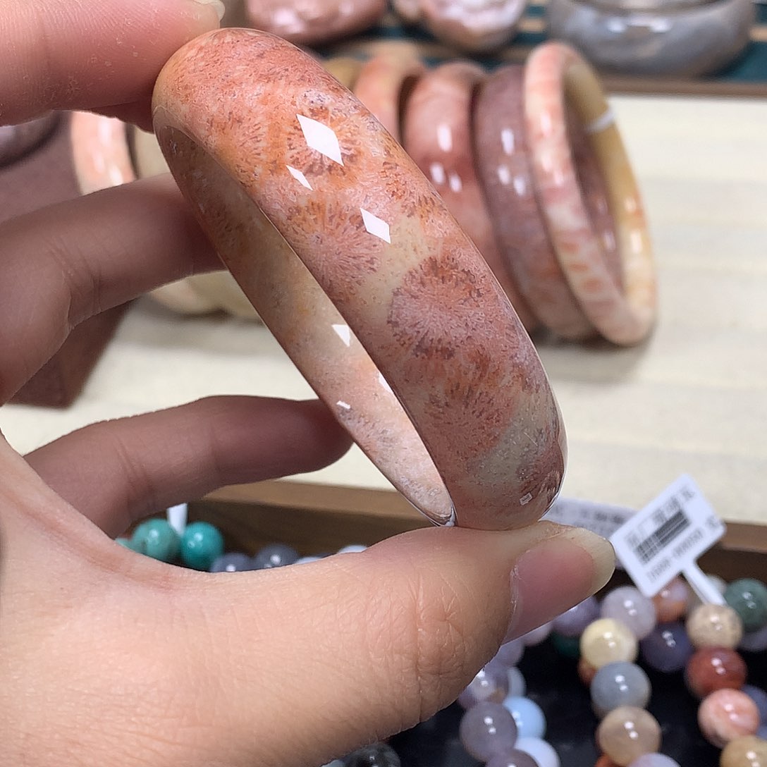 未镶嵌手串硅化珊瑚（珊瑚玉）014 58.8圈