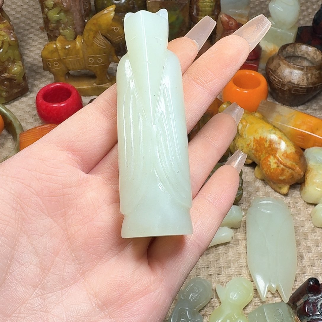 白玉菩提吊坠挂件