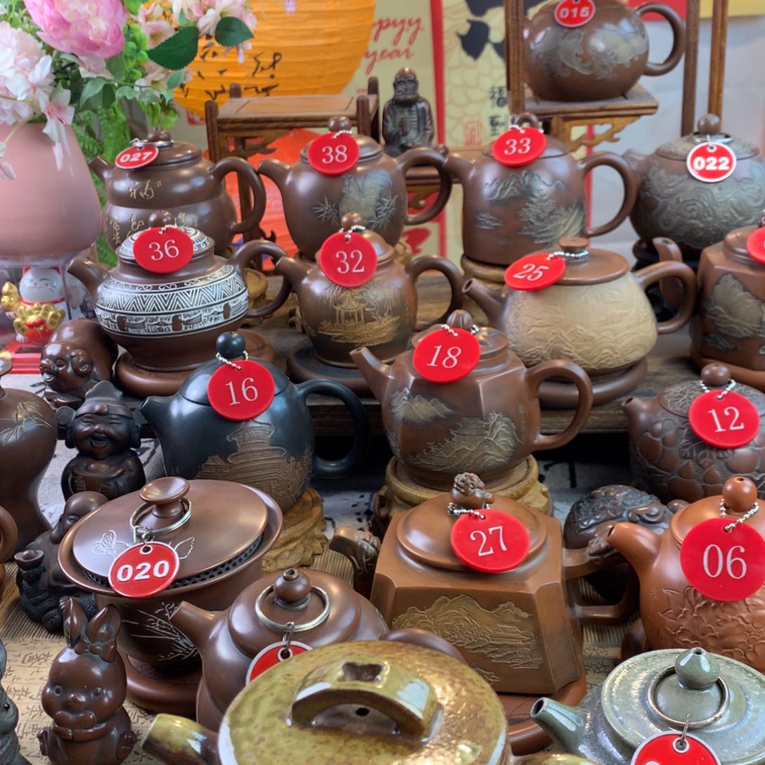 非**吖坭兴陶手工柴烧汉瓦素壶