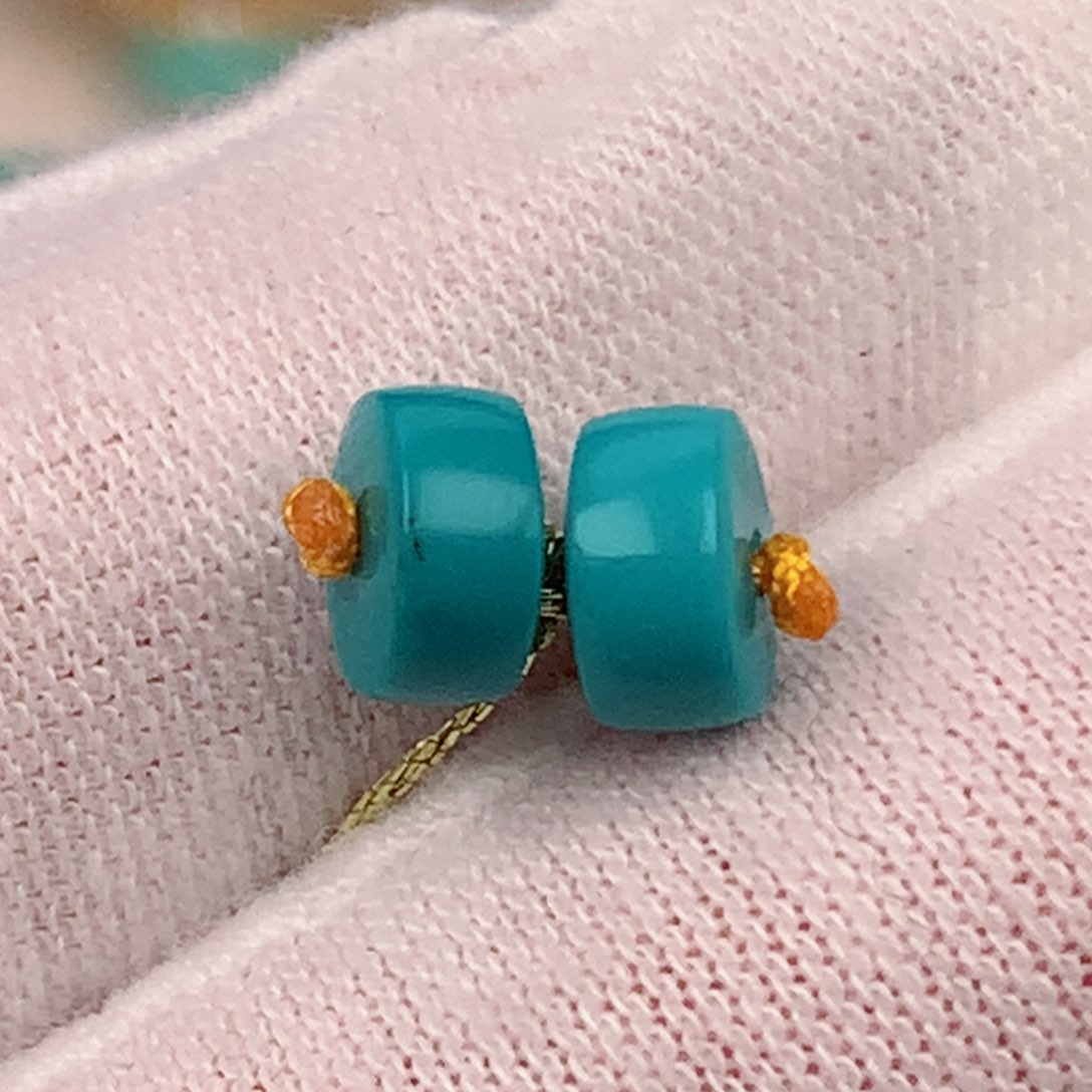 绿松石直径6.8✖️3.8未镶嵌