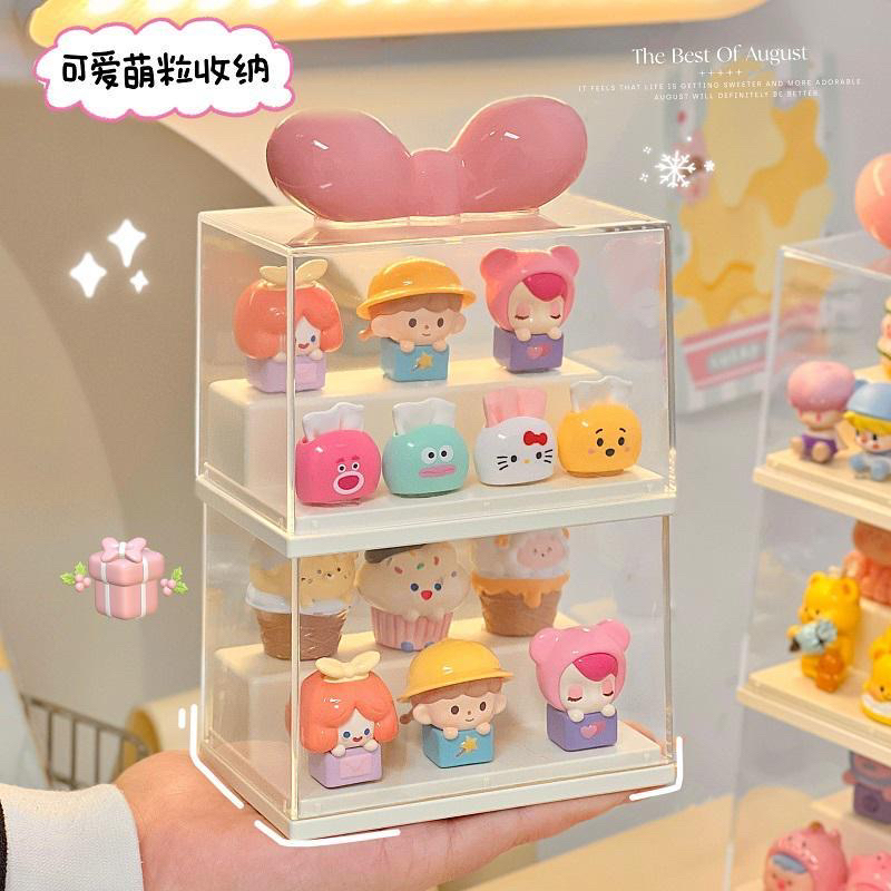 展示柜抽屉式卧室玩偶手办收纳盒置物架透明家用成人