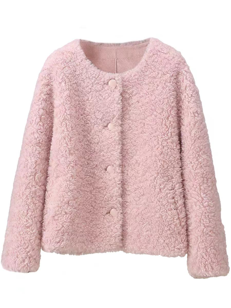 非主图款{扣号直播专用}   秋冬女款颗粒羊绒 皮毛一体 