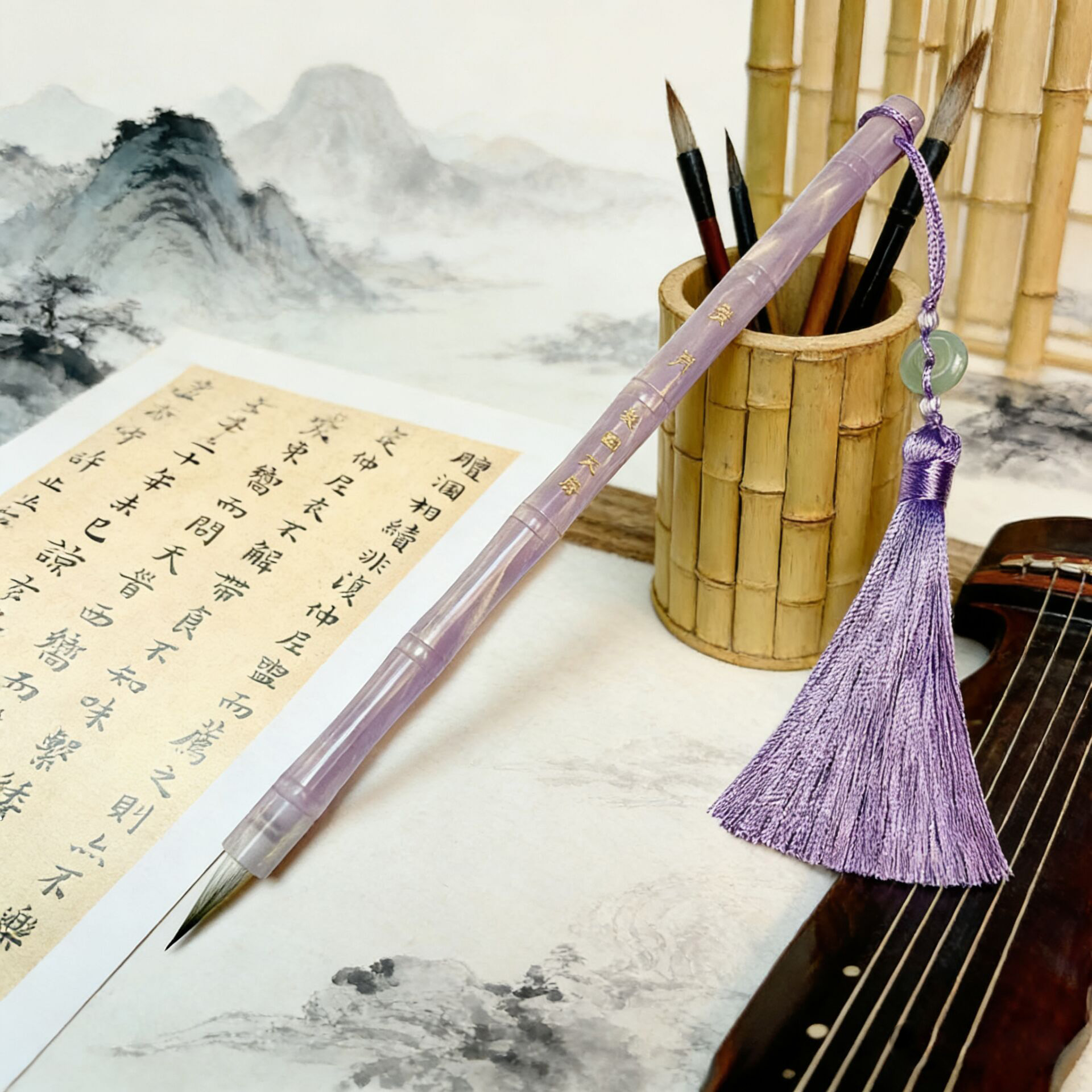 【清月】小楷毛笔一支