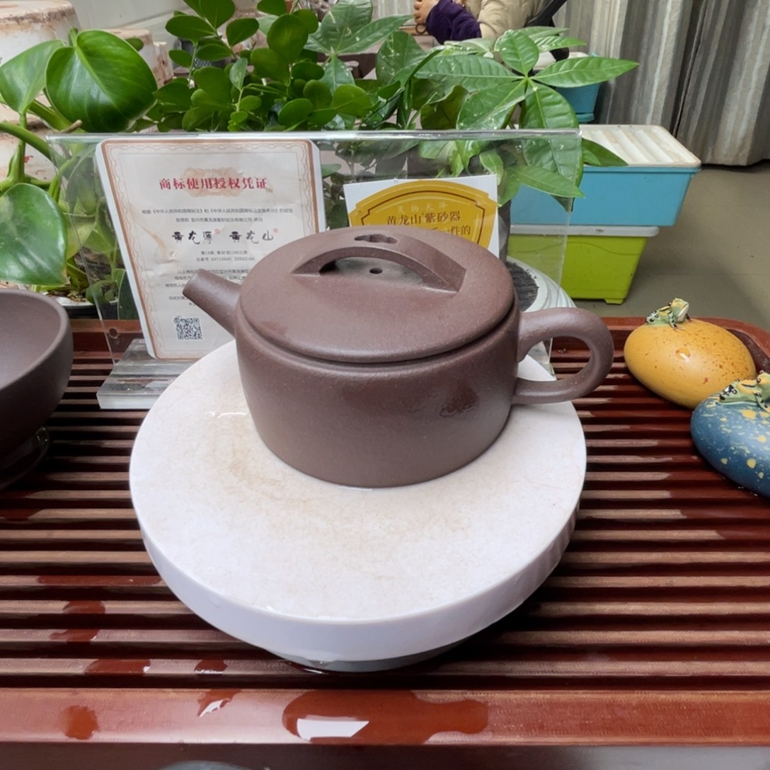 茶杯紫砂全砂汉瓦一个