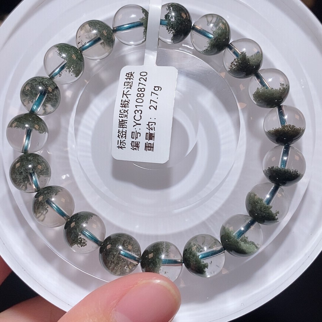 水晶手链未镶嵌F绿幽灵10