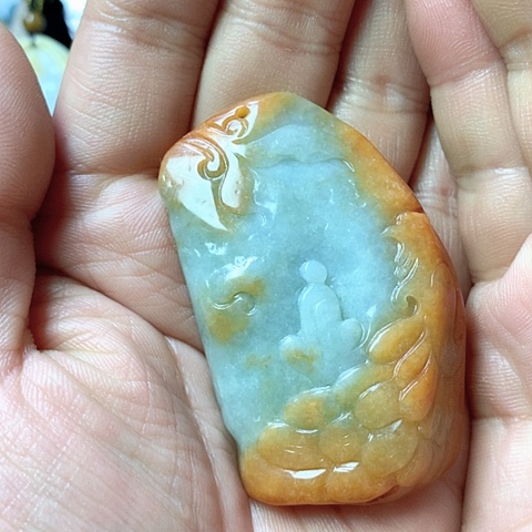 翡翠颈饰未镶嵌天然缅甸翡翠a货