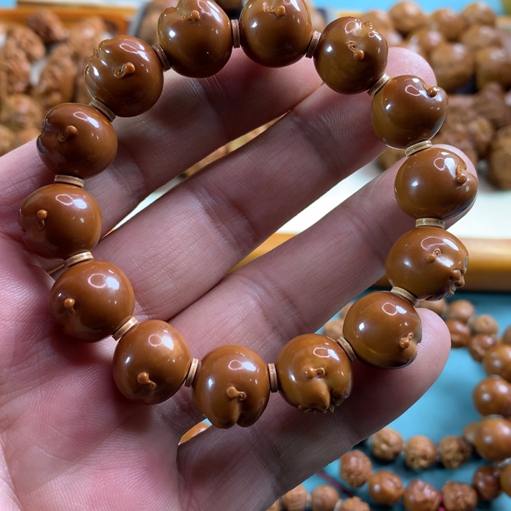 橄榄核手串/手链E*A橄榄核雕，百态胖子