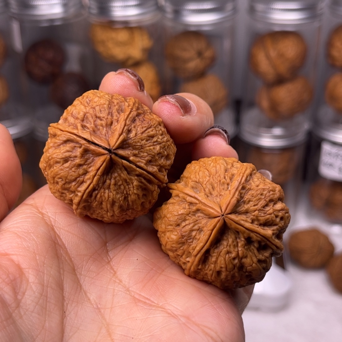 把件文玩核桃四棱38尺