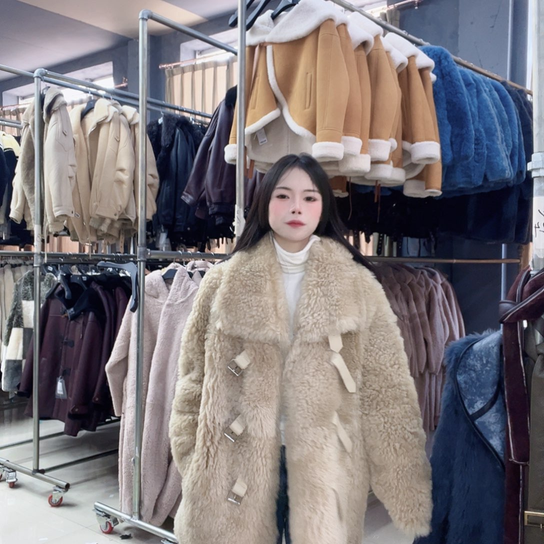 *****真皮皮毛一体外套223-3340