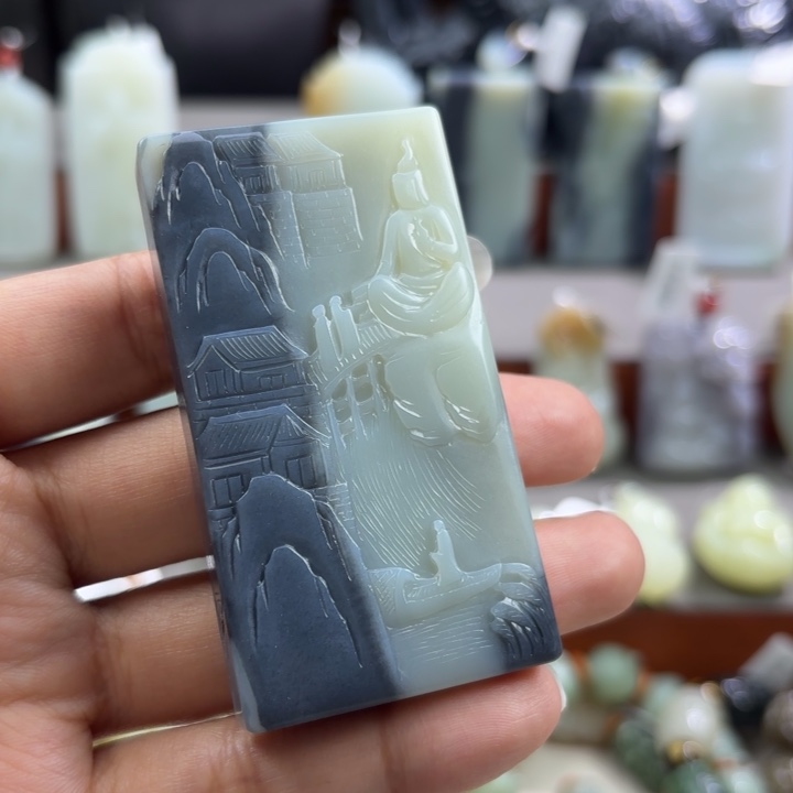 和田玉未镶嵌颈饰