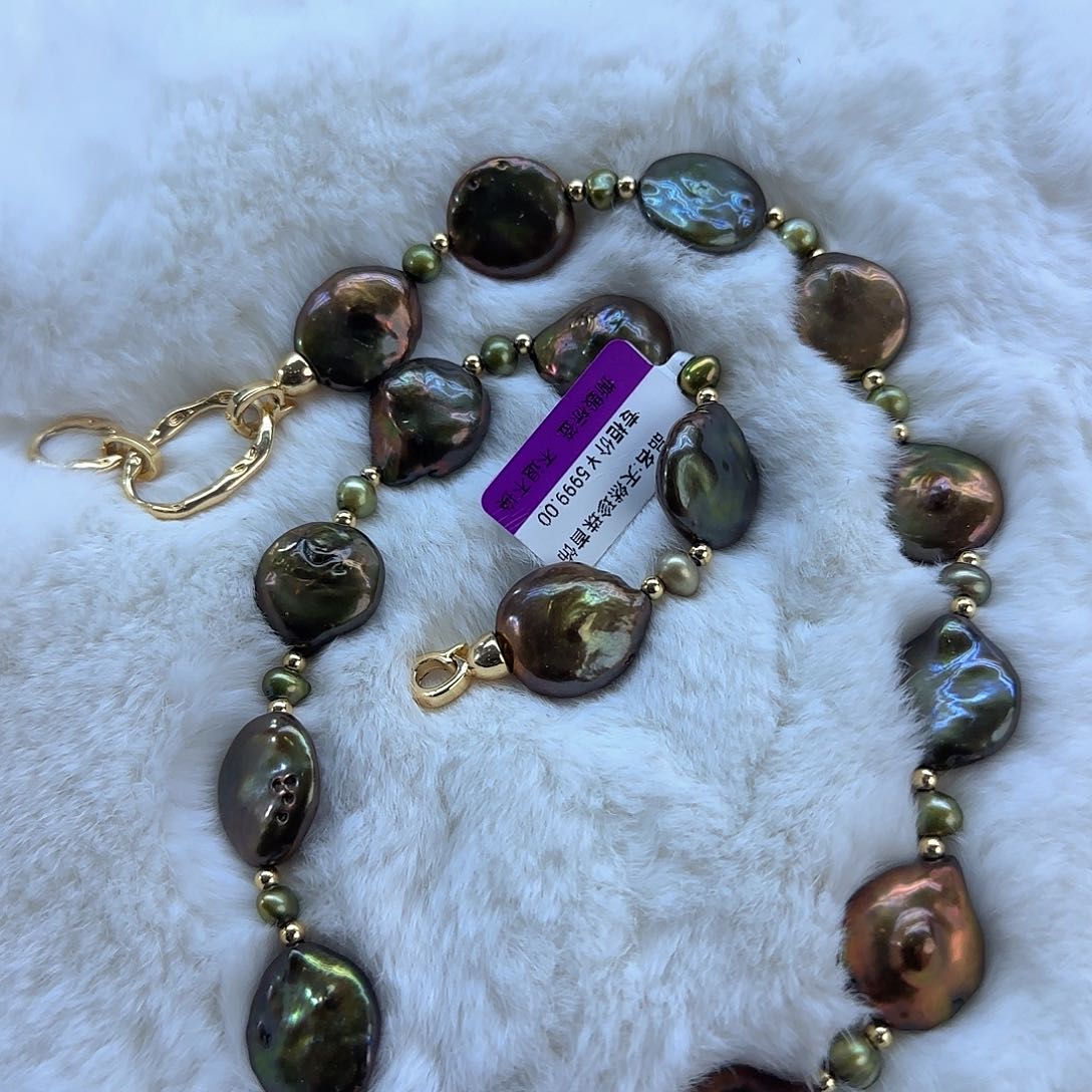 未镶嵌项链定制923淡水珍珠