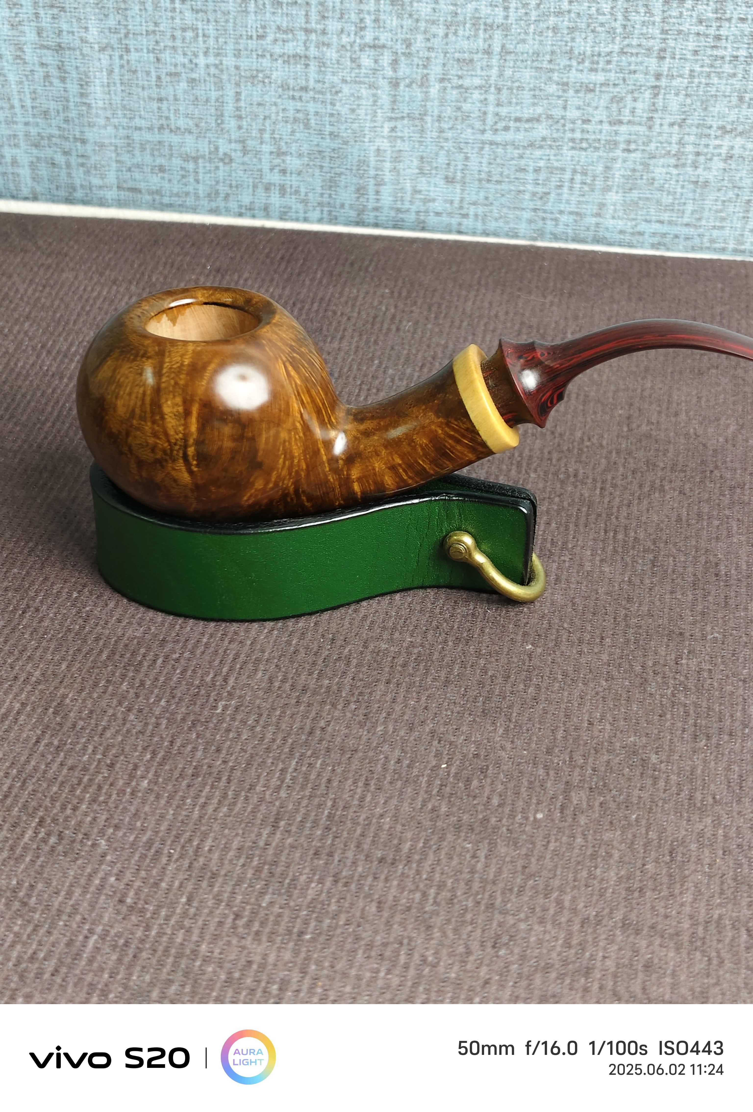 火山石楠木苹果型烟斗