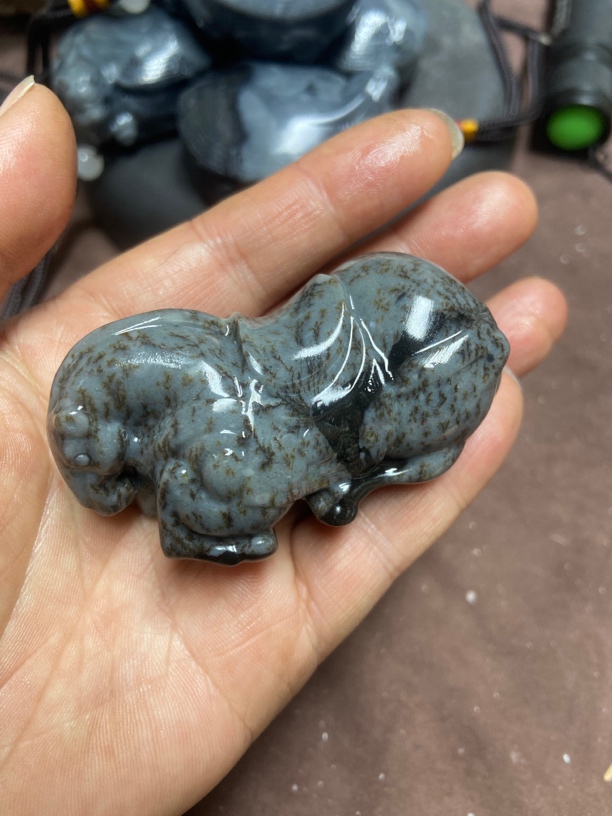 和田玉 把 件 马到成功