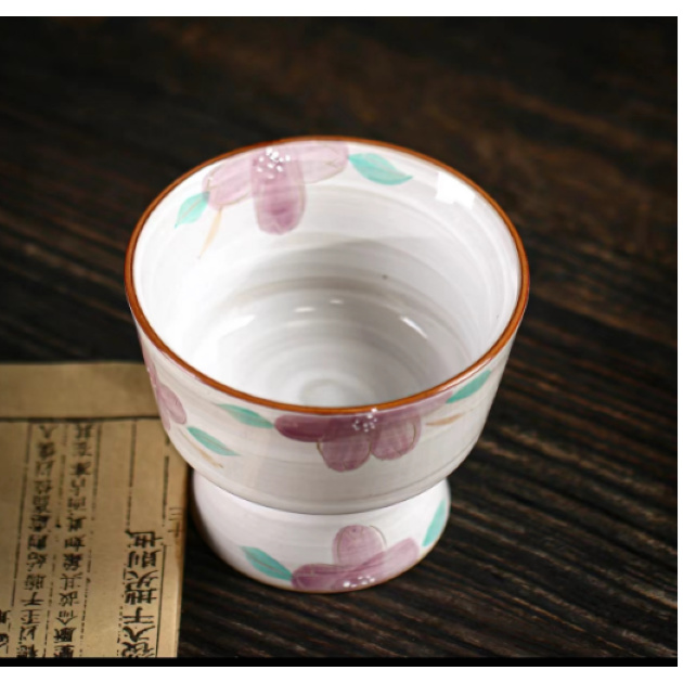 紫罗兰高脚果盘-4117