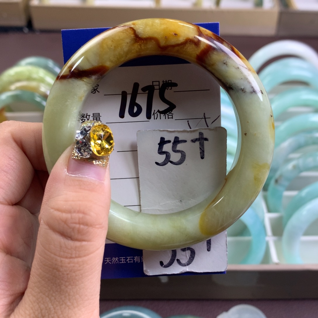 蛇纹石玉手镯未镶嵌1675