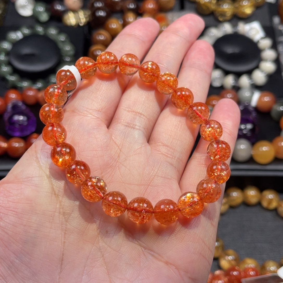 日光石手链未镶嵌金太阳8.5mm