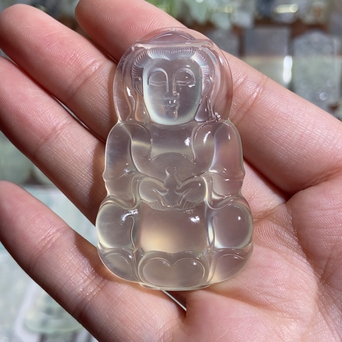 大***枣蛇纹石玉未镶嵌颈饰