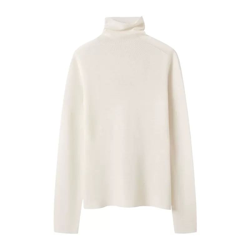 JP 5478冬季新款堆堆领套头修身打底针织衫