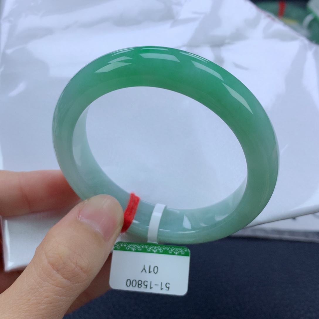 翡翠手镯未镶嵌51.5正