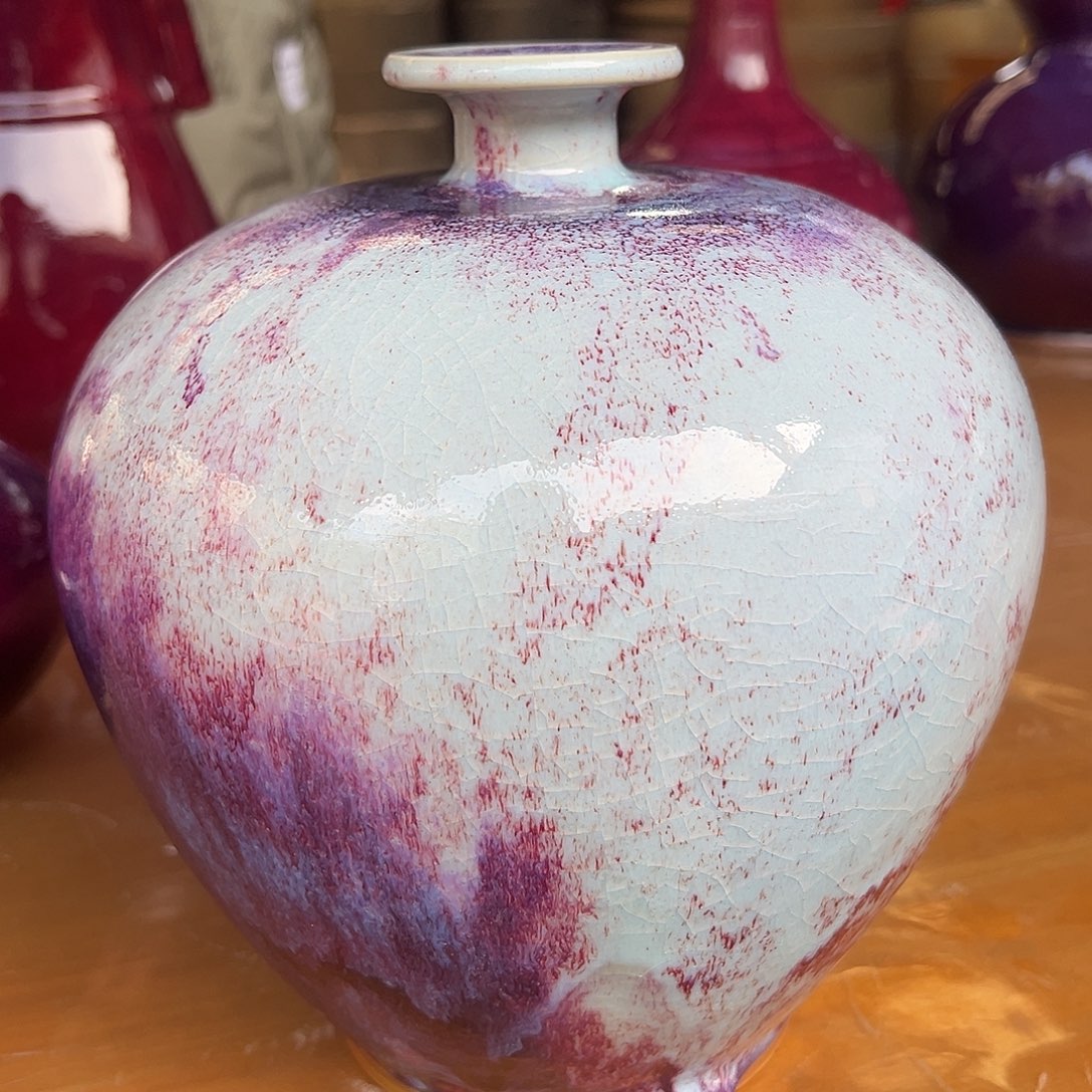 陶微瑕疵作品柴烧手拉坯