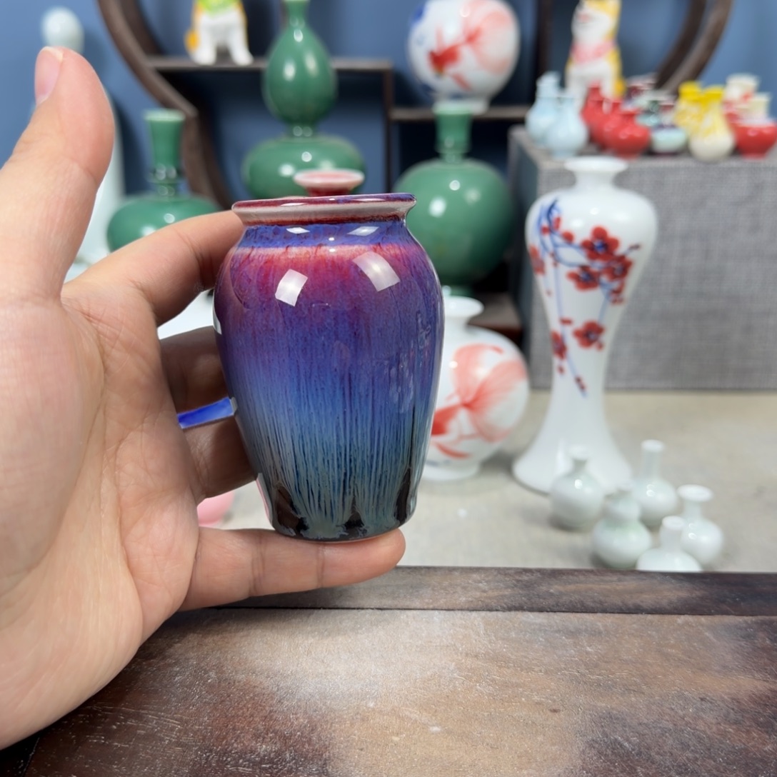 陶瓷手工小花器摆件