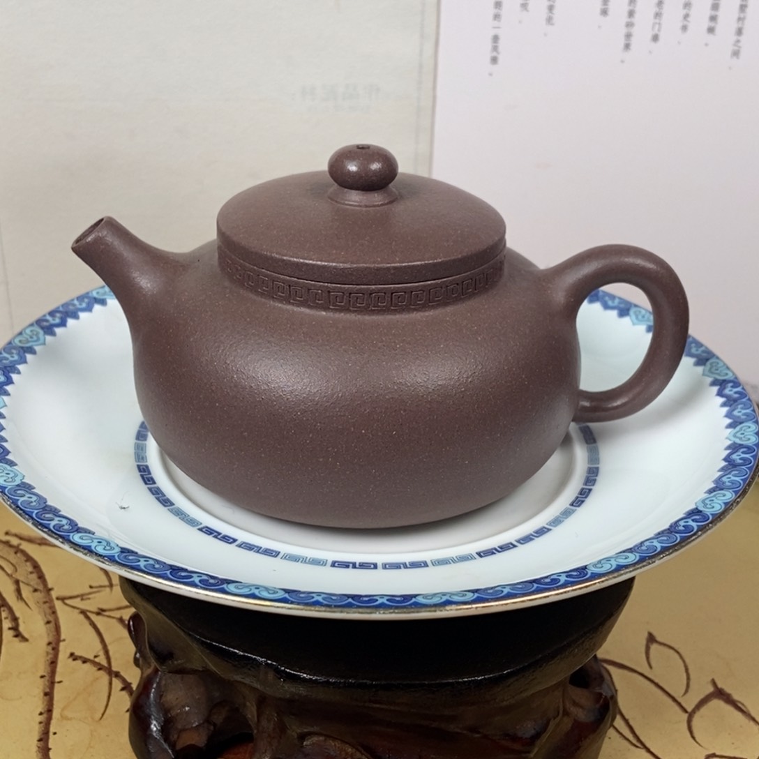 紫砂茶壶天青200 容量宜兴紫砂壶