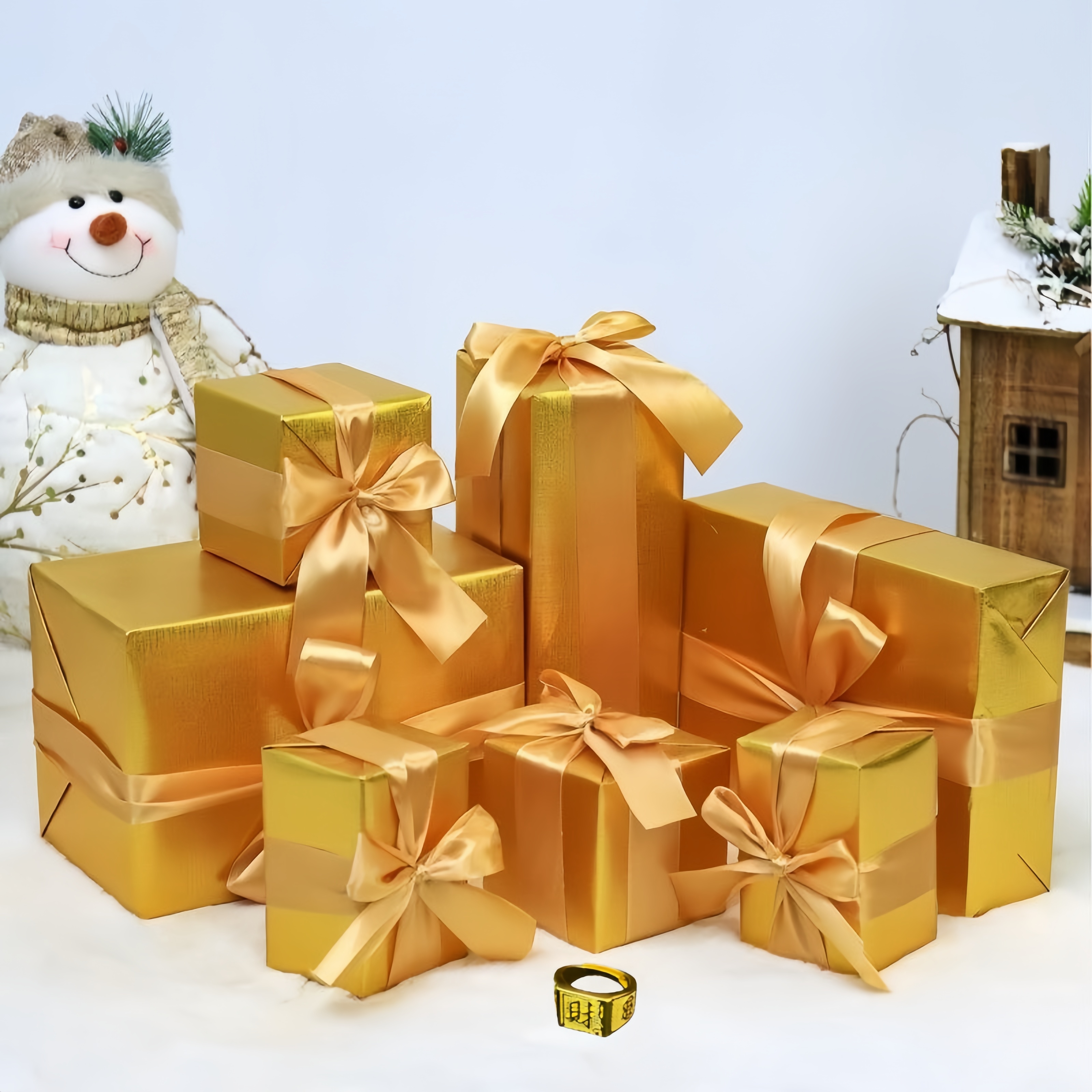 JZ-12原创春节风格轻奢风精美礼盒挂件（财）